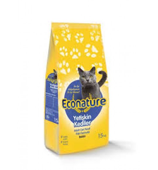 Econature Balikli Yetiskin Kedi Mamasi 15kg